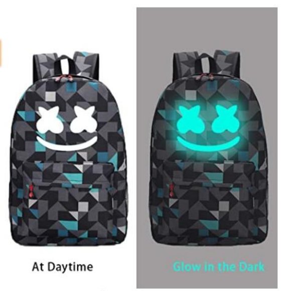 Smile Luminous Backpack & DJ Bracelet School Bag - Picture 2 of 7